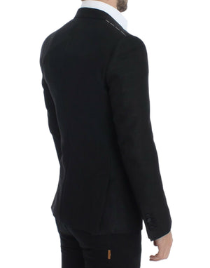 Dolce & Gabbana Schmaler schwarzer Wollblazer von MARTINI