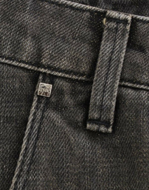 Costume National Graue Jeans im Used-Look