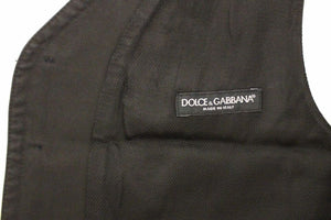 Dolce & Gabbana Schwarzes Baumwollmischung Kleid Weste Gilet