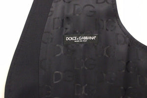 Dolce & Gabbana Blauer Baumwoll-Stretchwesten-Blazer