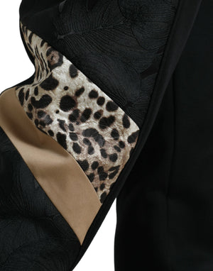 Dolce & Gabbana Schwarze Cotton Slim Stretch-Jogger-Hose