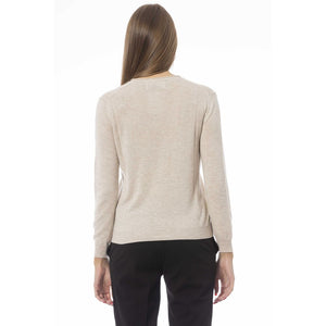 Baldinini Trend Beiger Polyamid-Pullover für Damen