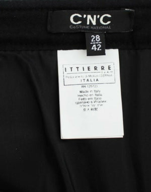 Costume National Grauer karierter Minirock