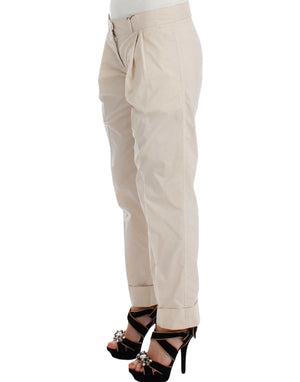 Ermanno Scervino Beige Chinos Beiläufige Kleiderhosen Khakis