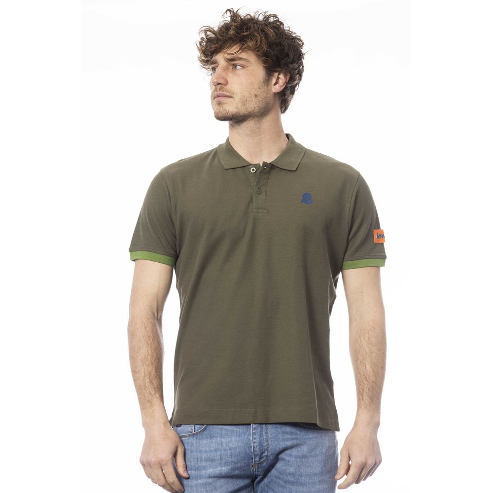 Invicta Grünes Herren-Poloshirt aus Baumwolle