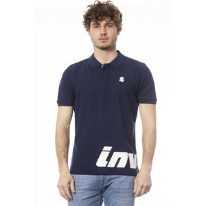 Invicta Blaues Baumwoll-Poloshirt für Herren
