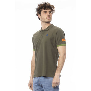 Invicta Grünes Herren-Poloshirt aus Baumwolle