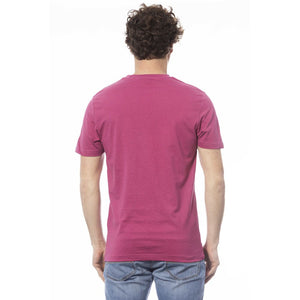 Invicta Lila Baumwolle Männer T-Shirt