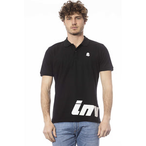 Invicta Schwarzes Herren-Poloshirt aus Baumwolle