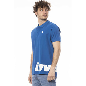 Invicta Blaues Baumwoll-Poloshirt für Herren