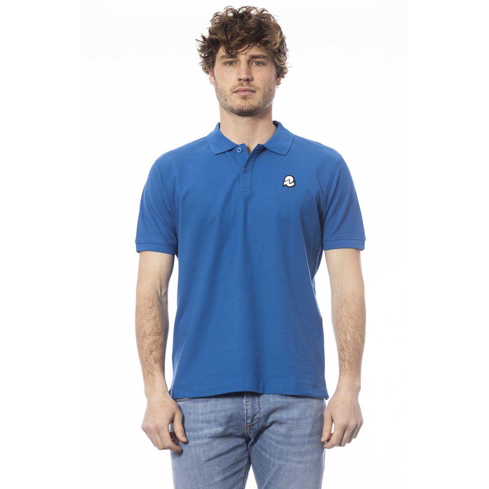 Invicta Blaues Baumwoll-Poloshirt für Herren