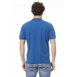 Invicta Blaues Baumwoll-Poloshirt für Herren