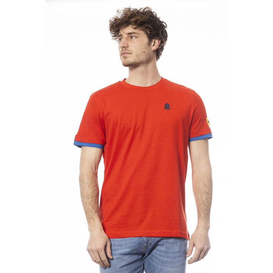 Invicta Rotes Baumwoll-T-Shirt für Herren