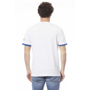 Invicta Weißes Herren-T-Shirt aus Baumwolle