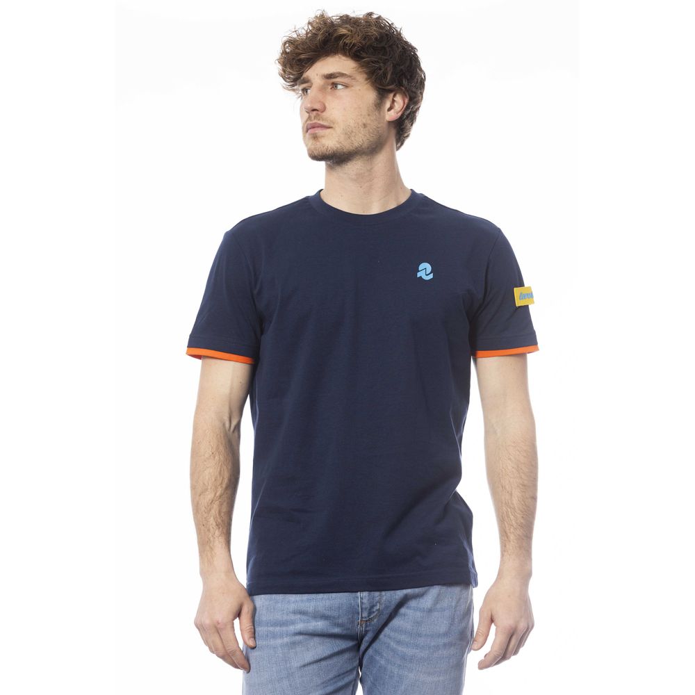 Invicta Blaues Baumwoll-T-Shirt für Herren