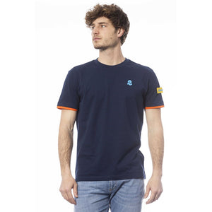 Invicta Blaues Baumwoll-T-Shirt für Herren