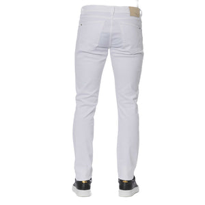 Trussardi Jeans Herrenjeans aus weißer Baumwolle