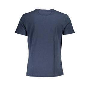 La Martina Blaues Baumwoll-T-Shirt
