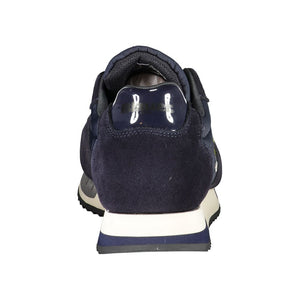 Blauer Polyester-Sneaker