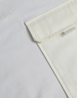 Dolce & Gabbana Weißes Baumwoll-T-Shirt mit Brusttasche und kurzen Ärmeln