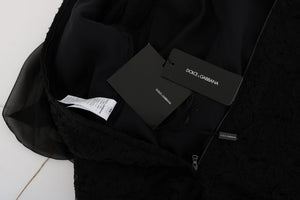 Dolce & Gabbana Rotes Herz-Shiftkleid mit schwarzer Spitze