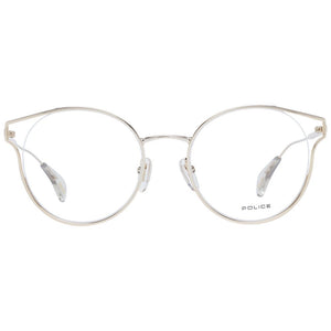Police Brille mit roségoldenem Metall- und Kunststoffrahmen