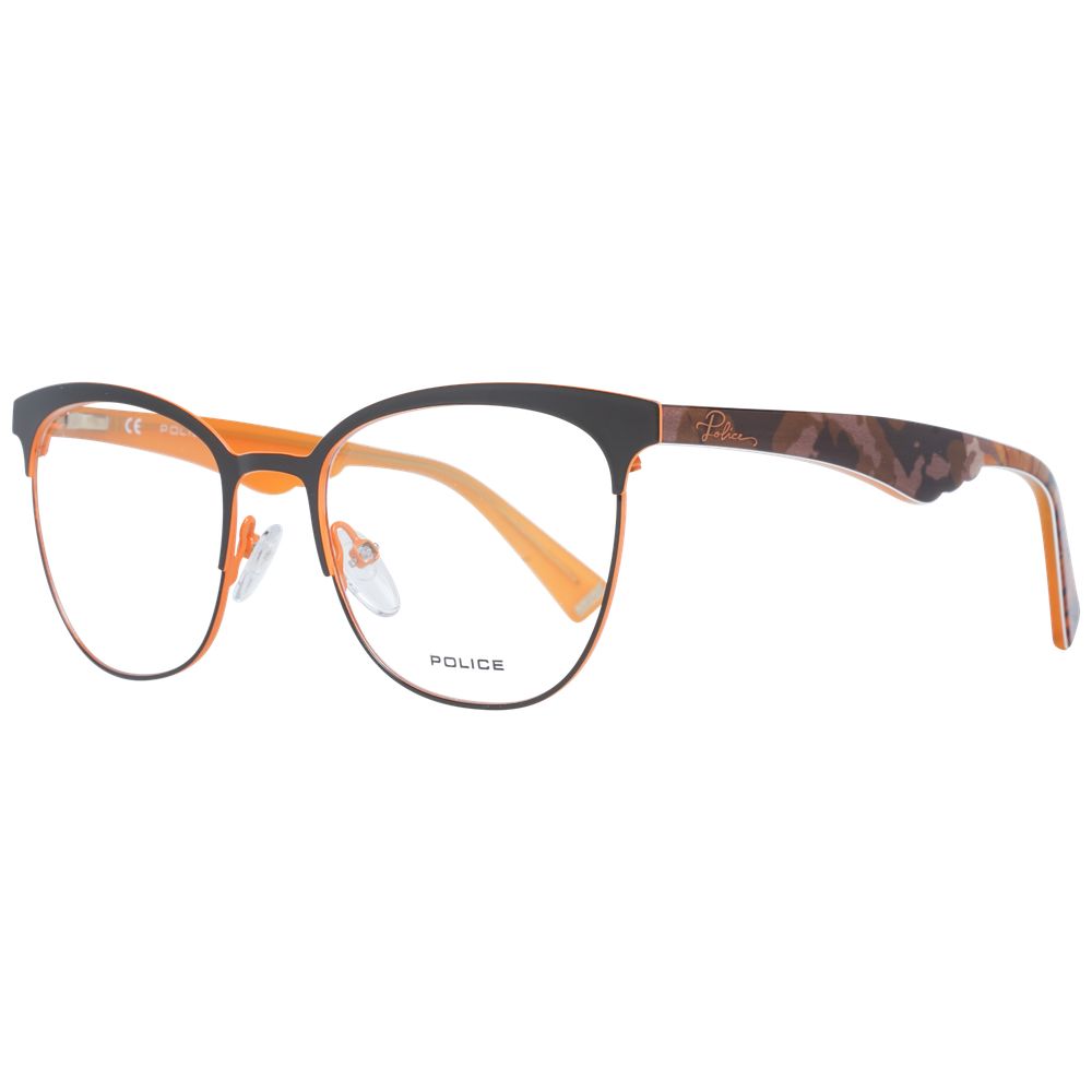 Police Braune Kunststoffbrille (Fassung)