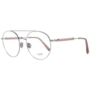 Tod's Silberne Metall- und Lederbrille (Gestelle)
