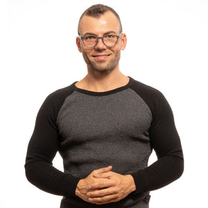 Police Graue Kunststoffbrille (Gestell)