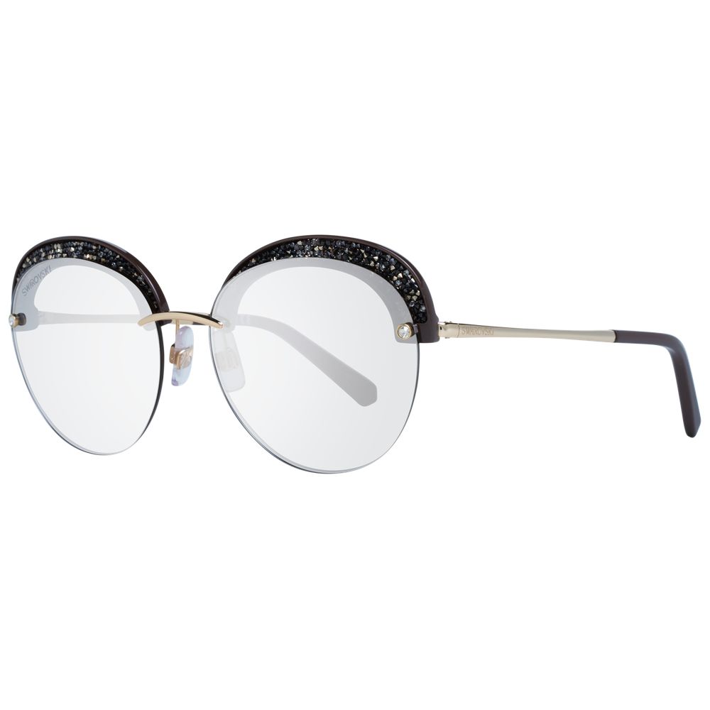 Swarovski Sonnenbrille aus Goldmetall & Kunststoff