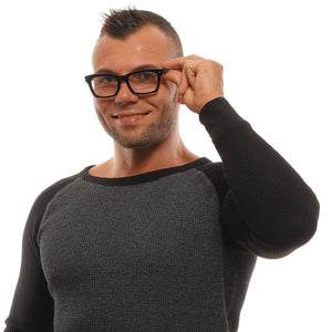 Ermenegildo Zegna Schwarze Kunststoffbrille (Gestell)