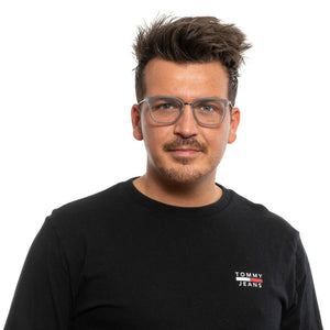 Police Grau-Metallische & Kunststoff-Brille (Gestell)
