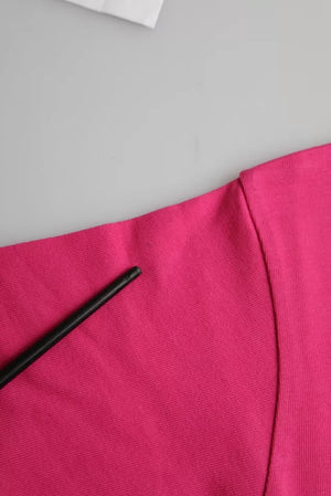 Balenciaga Rosa Baumwolle Rundhalsausschnitt Kurzarm-T-Shirt