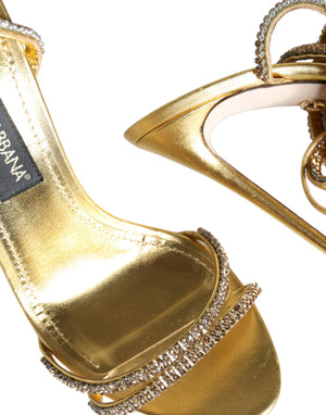 Dolce & Gabbana Goldkristall Keira Sandalen