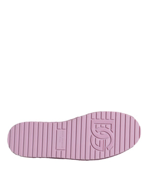 Dolce & Gabbana Mehrfarbige Canvas-Espadrille-Sneaker mit Blumenmuster