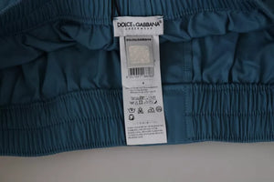 Dolce & Gabbana Blaue Baumwoll-Boxershorts Regular Unterwäsche