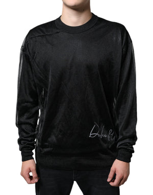 Dolce & Gabbana Schwarzer Polyester Pullover Sweatshirt Pullover