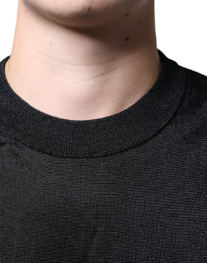 Dolce & Gabbana Schwarzer Polyester Pullover Sweatshirt Pullover