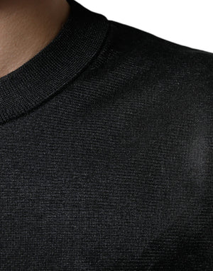 Dolce & Gabbana Schwarzer Polyester Pullover Sweatshirt Pullover