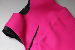 Dolce & Gabbana Rosa ärmelloses Bodycon-Minikleid in A-Linie