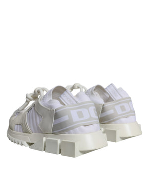 Dolce & Gabbana Weiß Mesh Sorrento Trekking Turnschuhe Schuhe