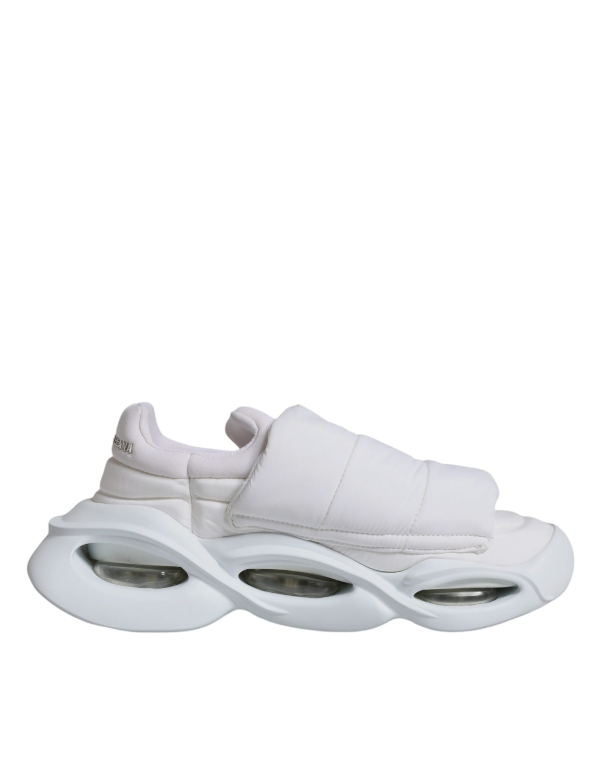 Dolce & Gabbana Weiß gepolstert Stoff Low Top Turnschuhe Schuhe