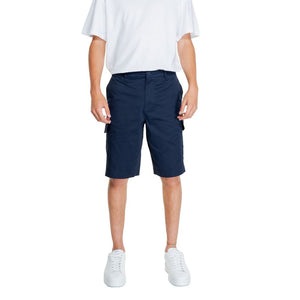 Armani Exchange Blaue Baumwoll-Bermudashorts