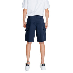 Armani Exchange Blaue Baumwoll-Bermudashorts