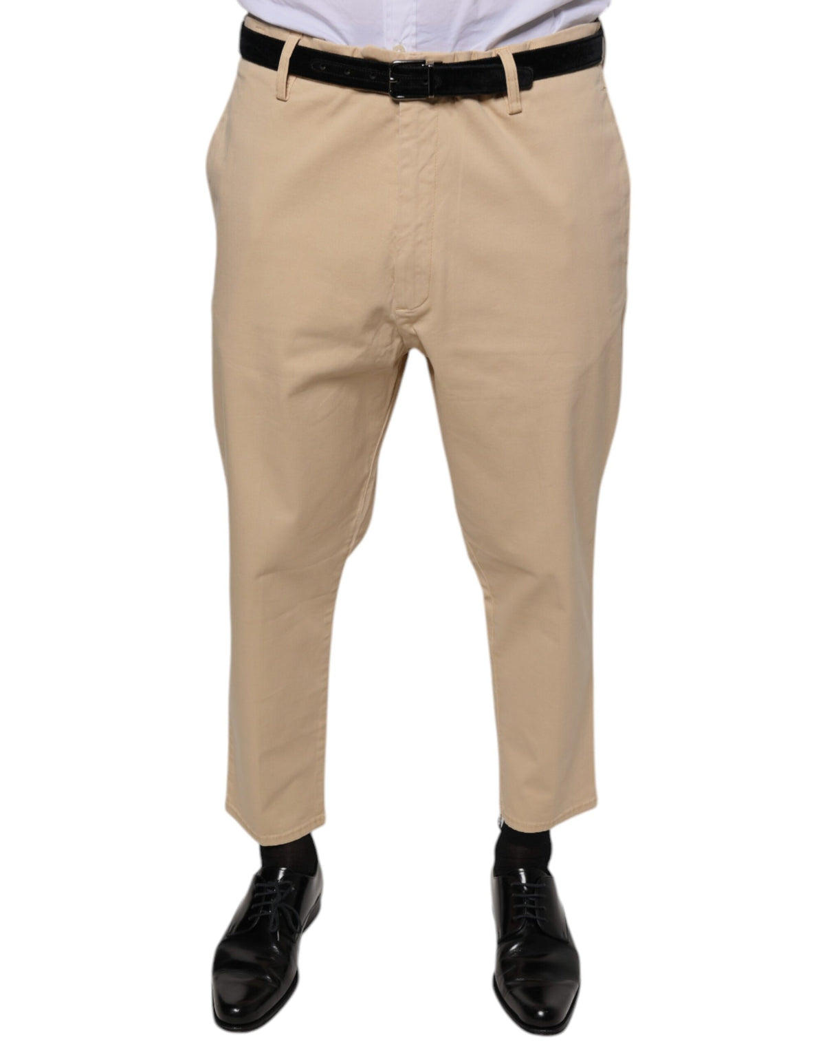 Don The Fuller Beige HOUSTON Herren Cropped Anzughose