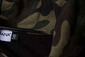 Dolce & Gabbana Schwarzes Kapuzen-Sweatshirt mit Camouflage