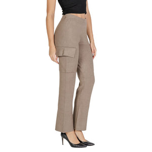 Vila Clothes Beige Viskose Cargo Hose