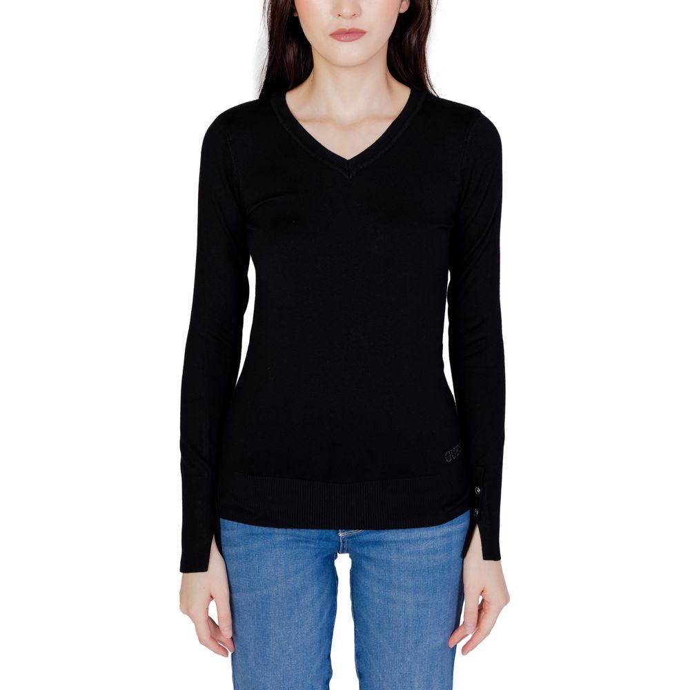 Guess Schwarzer Baumwoll-Sweatshirt