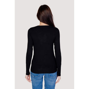 Guess Schwarzer Baumwoll-Sweatshirt