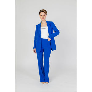 Only Weite Hose aus recyceltem Polyester in Blau